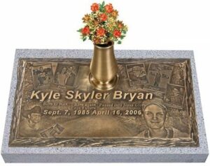 Bronze headstones can be fashioned in a number of styles to suite almost any taste or need